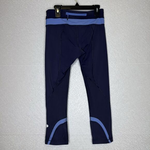 Lululemon Chase me Crop 21” Cadet Blue Lullaby Leggings 4 - Picture 4 of 5